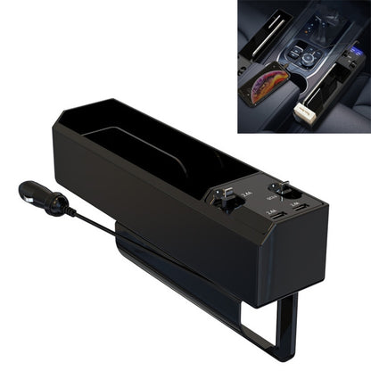 Car Seat Storage Box With Cable Car USB Charger, Style:2-wire - DIY Modified Charger by PMC Jewellery | Online Shopping South Africa | PMC Jewellery