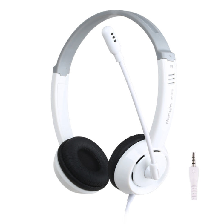 DANYIN DT326 Head-mounted Desktop Computer Children Learning Wire Headset with Microphone, Cable Length:1.8m, Style:Single Hole Four-level(White) - free shipping - PMC TechLife - Order now!