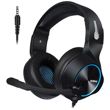 NUBWO N11 Gaming Subwoofer Headphone with Mic, Style:Single 3.5mm(Black and Blue) - Multimedia Headset by NUBWO | Online Shopping South Africa | PMC Jewellery | Buy Now Pay Later Mobicred