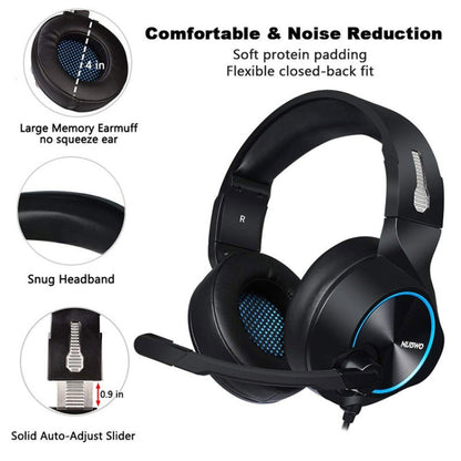 NUBWO N11 Gaming Subwoofer Headphone with Mic, Style:Single USB(Black and Red) - Multimedia Headset by NUBWO | Online Shopping South Africa | PMC Jewellery | Buy Now Pay Later Mobicred