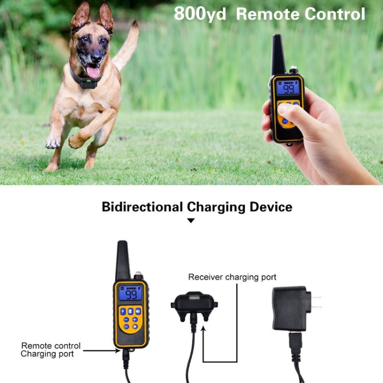 Bark Stopper Dog Training Device Dog Collar with Electric Shock Vibration Warning(UK Plug) - Training Aids by PMC TechLife | Online Shopping South Africa | PMC TechLife | Buy Now Pay Later Mobicred