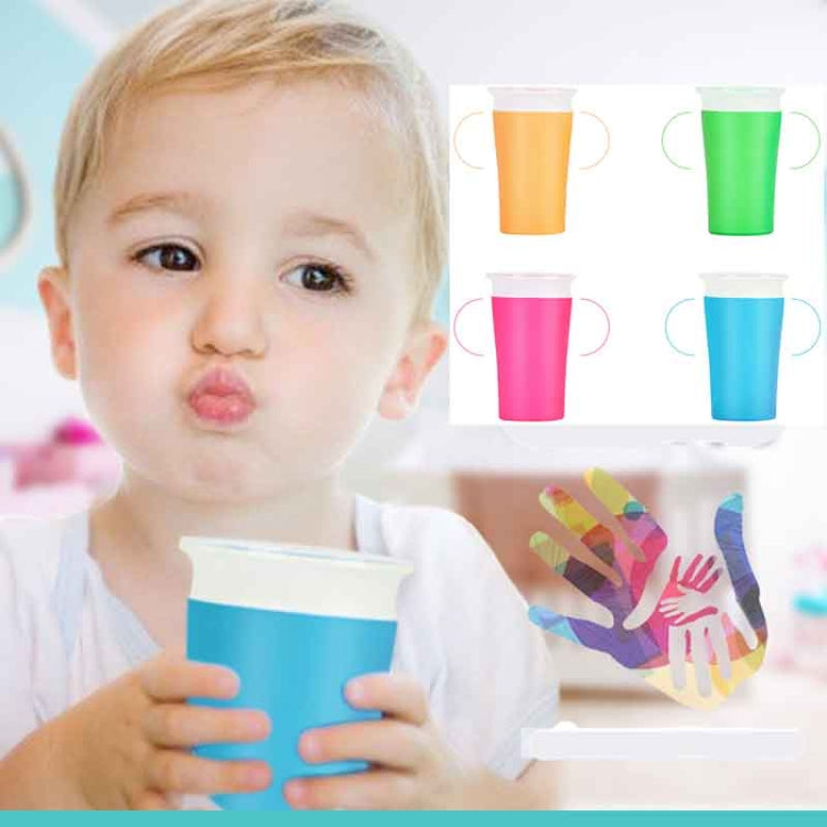 360 Degrees Rotated Baby Learning Drinking Cup With Double Handle Flip(Yellow) - Cups & Silicone Nipple by PMC TechLife | Online Shopping South Africa | PMC TechLife | Buy Now Pay Later Mobicred