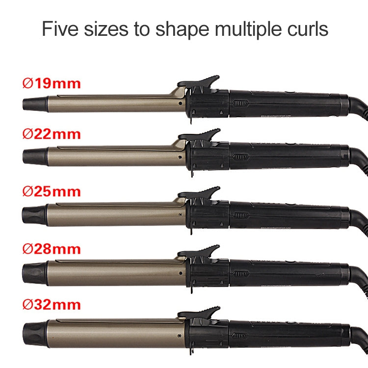Nano Titanium Hair Curler with LED Digital Temperature Display, Size: 25mm, US Plug - free shipping - PMC TechLife - Order now!