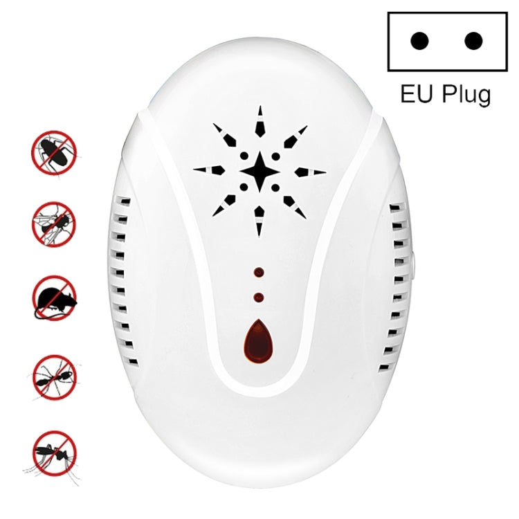 DC-9007 Ultrasonic Mosquito Repellent Portable Insect Repellent, Style:EU Plug(White) - Repellents by PMC Jewellery | Online Shopping South Africa | PMC Jewellery | Buy Now Pay Later Mobicred