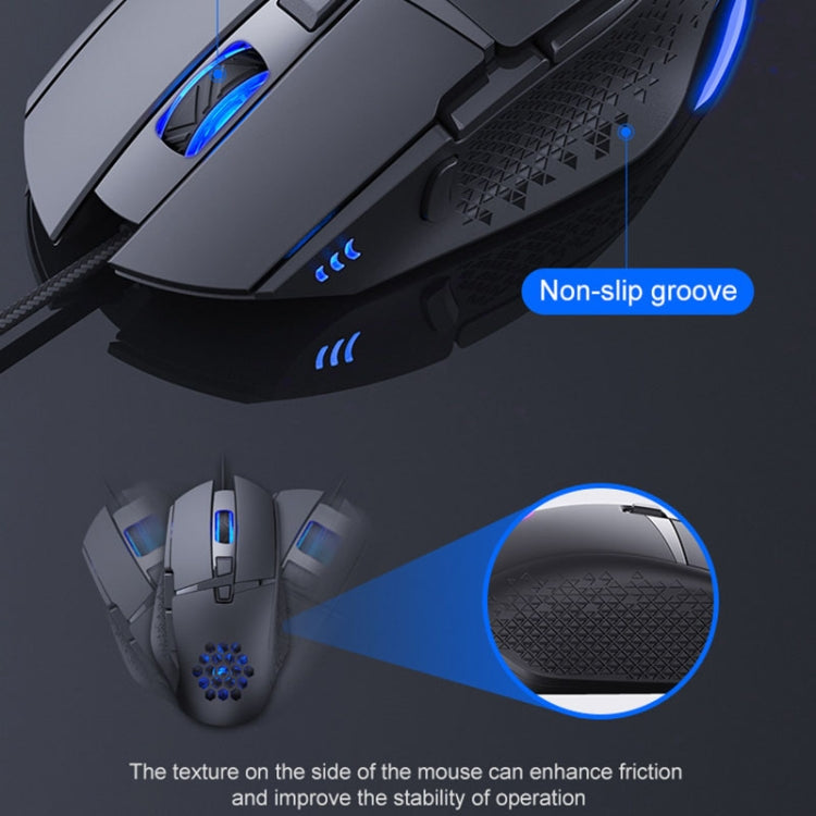 iMICE T90 8 Keys 7200DPI USB Wired Luminous Gaming Mouse, Cable Length: 1.8m - Wired Mice by iMICE | Online Shopping South Africa | PMC Jewellery | Buy Now Pay Later Mobicred