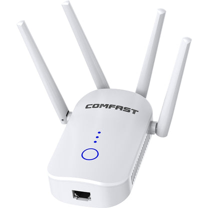 COMFAST CF-WR758AC Dual Frequency 1200Mbps Wireless Repeater 5.8G WIFI Signal Amplifier, UK Plug - Broadband Amplifiers by COMFAST | Online Shopping South Africa | PMC Jewellery | Buy Now Pay Later Mobicred