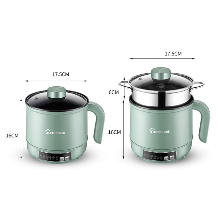 Multi-Function Electric-Cooker Mini Dormitory Student Cooking Rice Stir Frying Non-Stick Pot, 110V US Plug, Colour: White Smart Single Pot(1.7L) - free shipping - PMC TechLife - Order now!