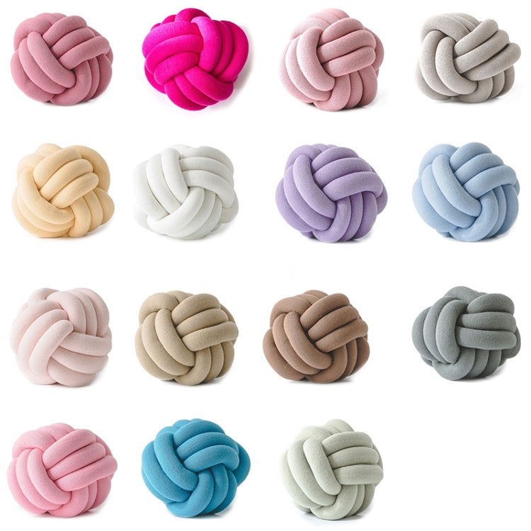 Hand-Made Knotted Ball Pillow, Size: Diameter: 25~30cm(Tangerine Powder) - Cushions & Pillows by PMC TechLife | Online Shopping South Africa | PMC TechLife | Buy Now Pay Later Mobicred