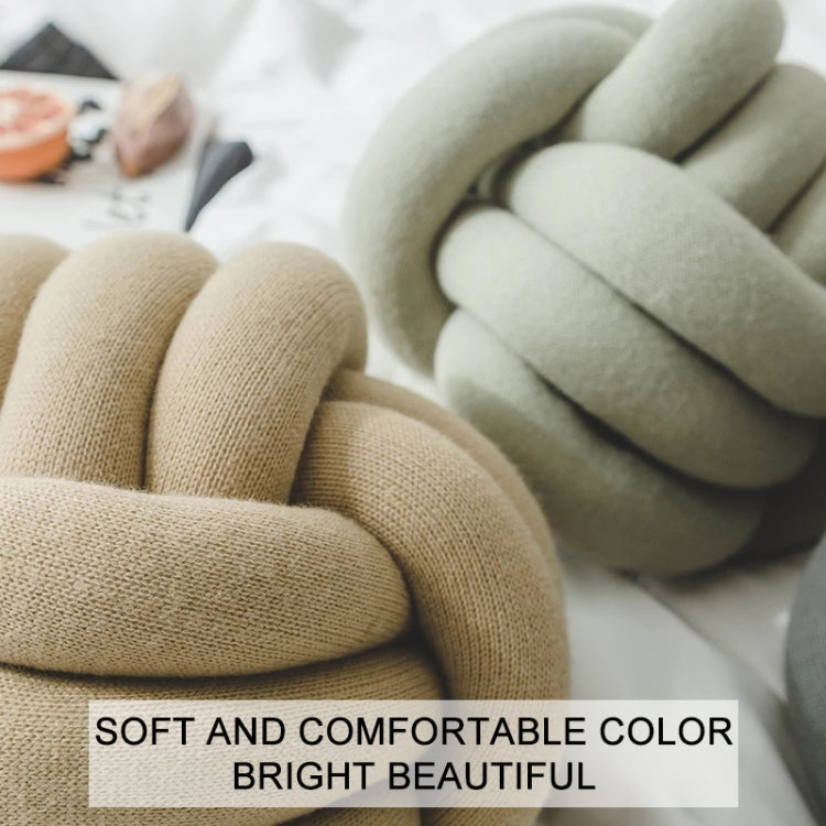 Hand-Made Knotted Ball Pillow, Size: Diameter: 25~30cm(Rose Red) - free shipping - PMC TechLife - Order now!