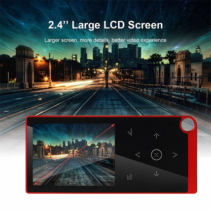 E05 2.4 inch Touch-Button MP4 / MP3 Lossless Music Player, Support E-Book / Alarm Clock / Timer Shutdown, Memory Capacity: 4GB without Bluetooth(Red) - MP4 Player by PMC Jewellery | Online Shopping South Africa | PMC Jewellery