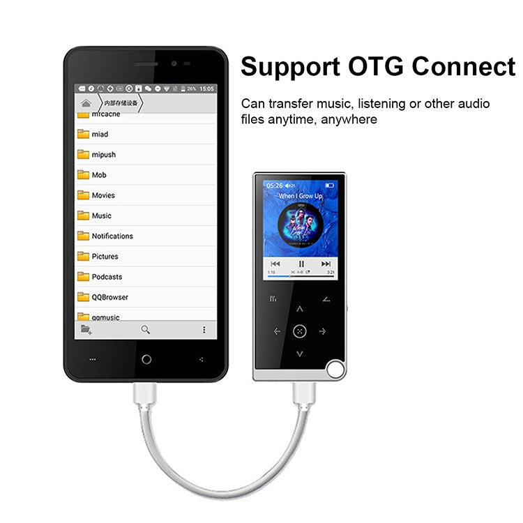 E05 2.4 inch Touch-Button MP4 / MP3 Lossless Music Player, Support E-Book / Alarm Clock / Timer Shutdown, Memory Capacity: 4GB without Bluetooth(Red) - MP4 Player by PMC TechLife | Online Shopping South Africa | PMC TechLife