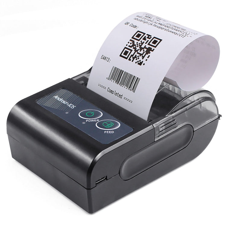 58HB6 Portable Bluetooth Thermal Printer Label Takeaway Receipt Machine, Supports Multi-Language & Symbol/Picture Printing, Model: EU Plug (Brazilian Portuguese) - Printer by PMC Jewellery | Online Shopping South Africa | PMC Jewellery | Buy Now Pay Later Mobicred