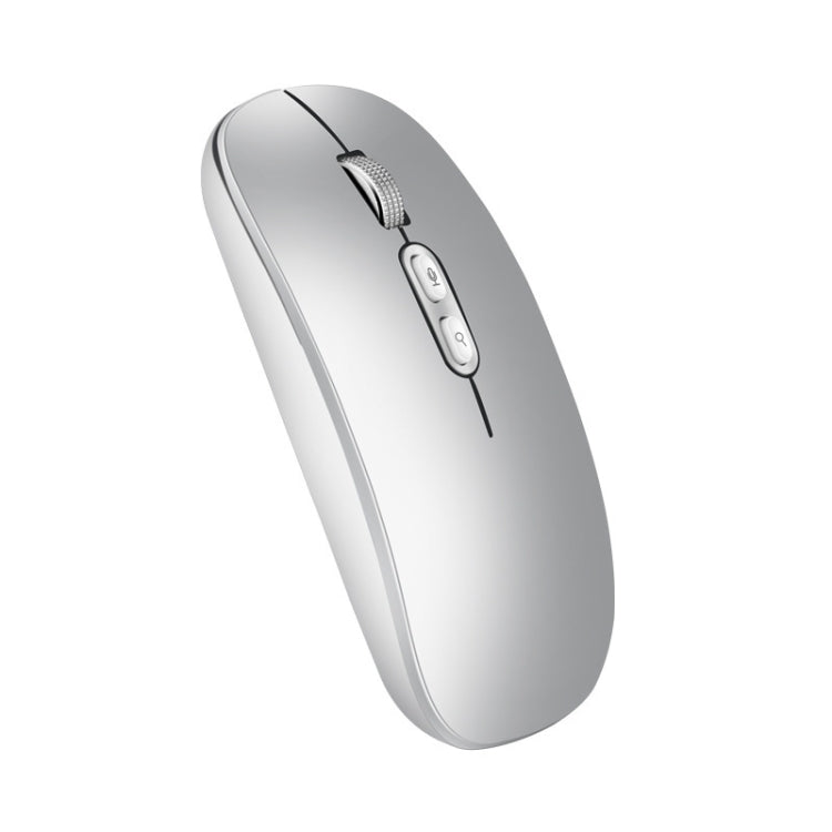 M103 1600DPI 5 Keys 2.4G Wireless Mouse Charging Ai Intelligent Voice Office Mouse, Support 28 Languages(Silver) - Wireless Mice by PMC Jewellery | Online Shopping South Africa | PMC Jewellery | Buy Now Pay Later Mobicred