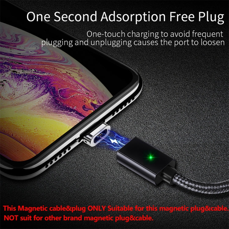 2 PCS ESSAGER Smartphone Fast Charging and Data Transmission Magnetic Cable with 8 Pin Magnetic Head, Cable Length: 1m(Black) - Charging Cable & Head by PMC Jewellery | Online Shopping South Africa | PMC Jewellery | Buy Now Pay Later Mobicred