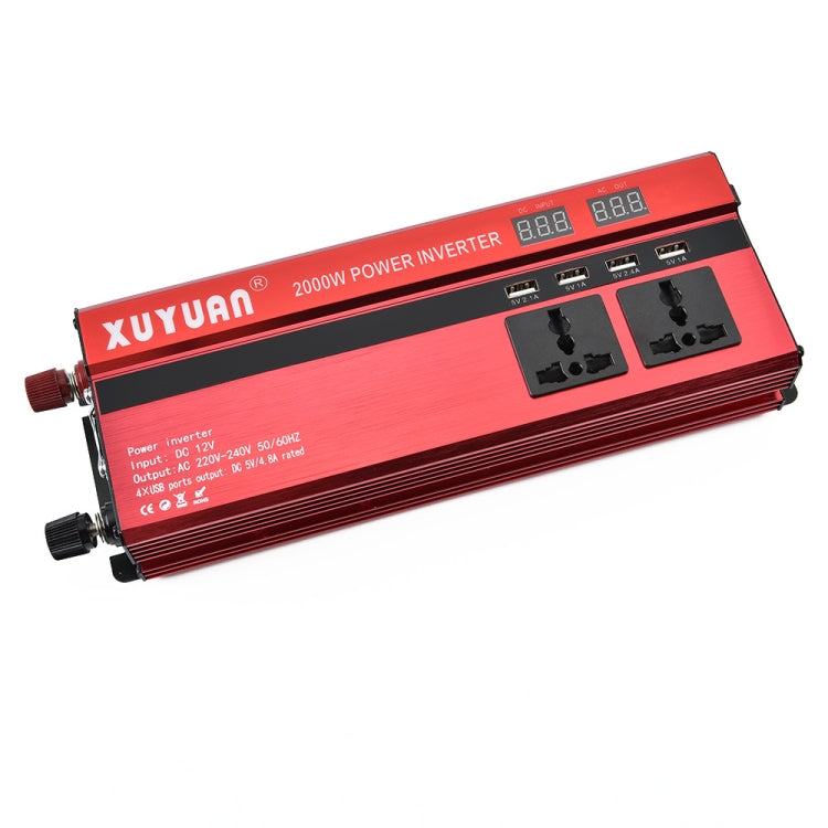 XUYUAN 2000W Car Inverter with USB Display Converter, Specification: 24V to 220V -  by Car Inverter | Online Shopping South Africa | PMC Jewellery | Buy Now Pay Later Mobicred