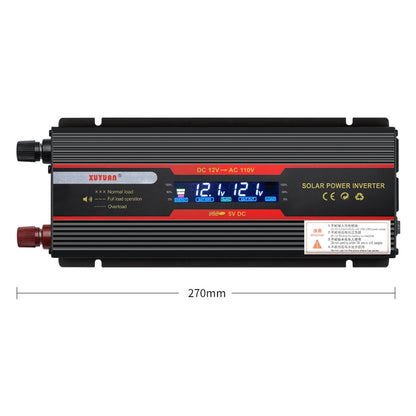 XUYUAN 6000W Car Inverter LCD Display Converter, US Plug, Specification: 12V-110V - Modified Square Wave by PMC Jewellery | Online Shopping South Africa | PMC Jewellery | Buy Now Pay Later Mobicred