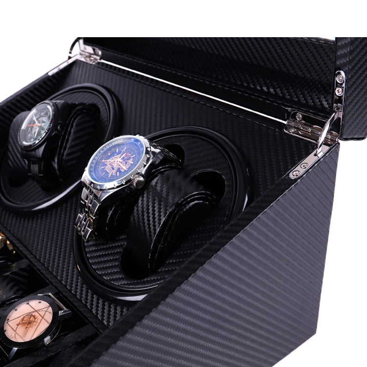 PU Leather 4+6 Double-Head Automatic Winding Motor Box Mechanical Watch Rotator, US Plug(Crocodile Pattern) - free shipping - PMC TechLife - Order now!