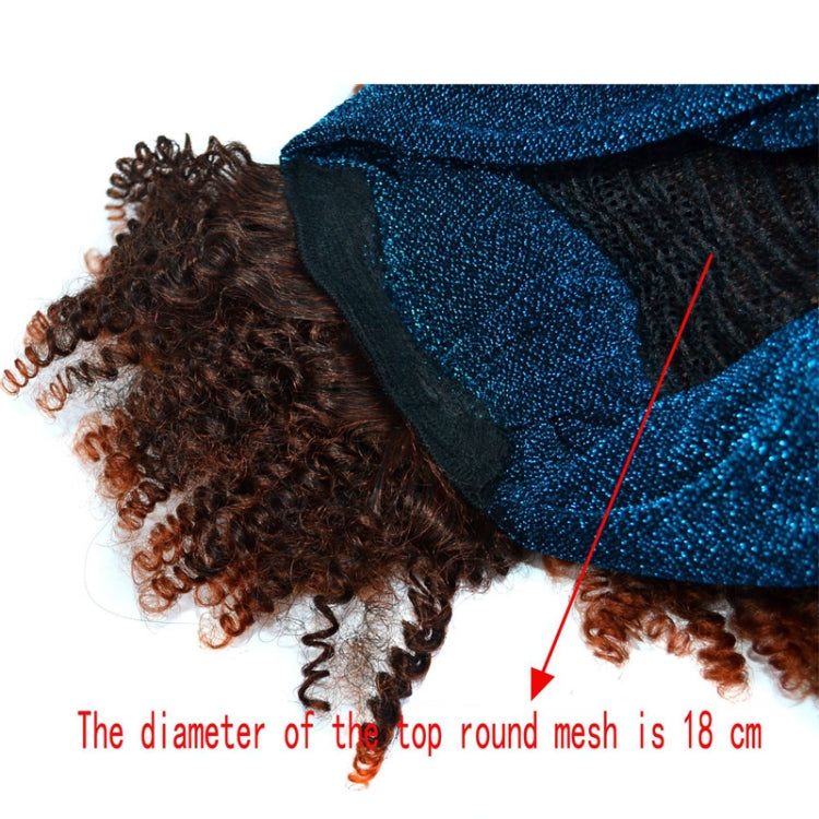 Headscarf Wig Black Gradient Small Curly Wig Explosive Headgear, Colour: 13.TJH6-1B# - free shipping - PMC TechLife - Order now!
