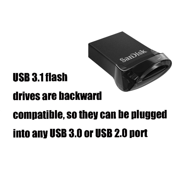 SanDisk CZ430 USB 3.1 Mini Computer Car U Disk, Capacity: 128GB - USB Flash Drives by SanDisk | Online Shopping South Africa | PMC Jewellery | Buy Now Pay Later Mobicred