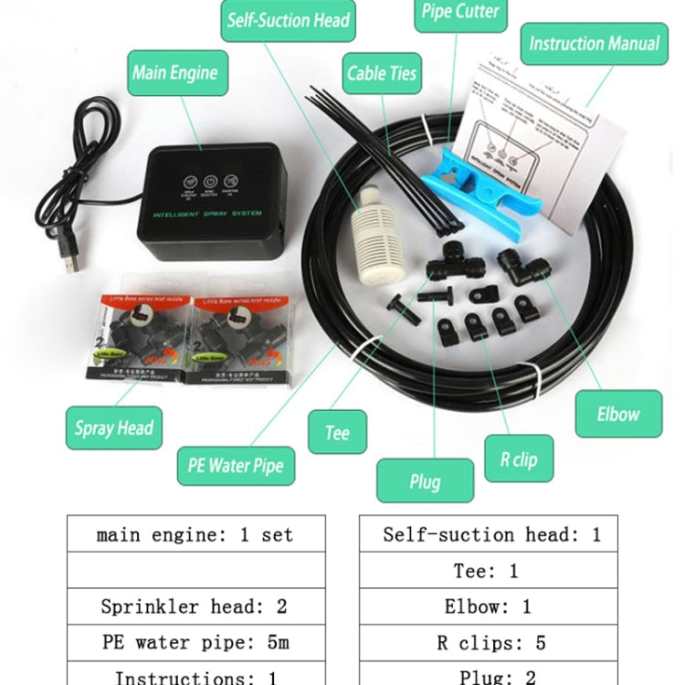 MIUS Tank Timing Spray System Plant Humidification Simulation Rainfall Intelligent Spray System - Fish Tanks & Accessories by MIUS | Online Shopping South Africa | PMC Jewellery