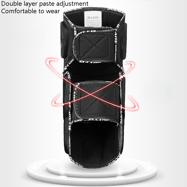SULAITE Off-Road Motorcycle Windproof Warmth Drop-Proof Breathable Carbon Fiber Protective Gear, Specification: Knee Pads - Protective Gear by SULAITE | Online Shopping South Africa | PMC TechLife | Buy Now Pay Later Mobicred
