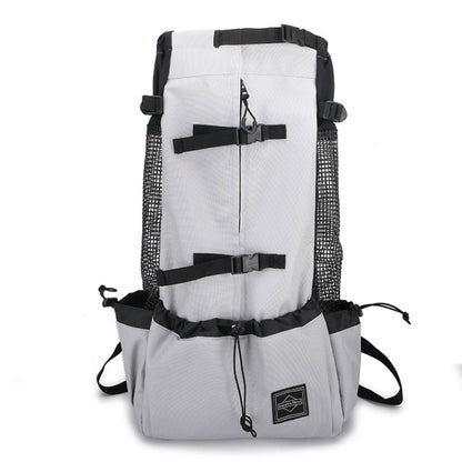 Ventilated And Breathable Washable Pet Portable Backpack, Size: XL(Light Grey) - Pet Bags by PMC Jewellery | Online Shopping South Africa | PMC Jewellery