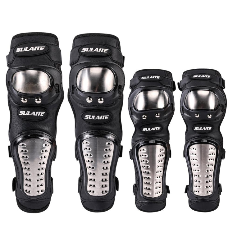 SULAITE GT341 Motorcycle Stainless Steel Knee Pads Elbow Pads Off-Road Cycling Racing Anti-Fall Sports Protective Gear - Protective Gear by SULAITE | Online Shopping South Africa | PMC Jewellery | Buy Now Pay Later Mobicred