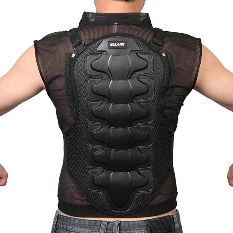 SULAITE GT-032 Motorcycle Racing Sleeveless Riding Protective Clothing, Specification: M(Black) - free shipping - PMC TechLife - Order now!