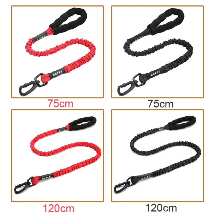 HCPET Dog Traction Rope Pet High-Elastic Explosion-Proof Elastic Rope, Length: 120cm(Black) - Leashes & Chest Strap by HCPET | Online Shopping South Africa | PMC Jewellery