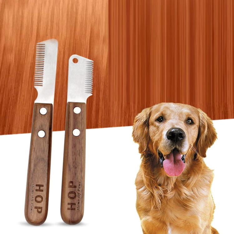 HOP Terrier Dog Plucking Knife Pet Grooming & Shaving Tool( CS21 Left Hand) - Brushes & Combs by PMC Jewellery | Online Shopping South Africa | PMC Jewellery