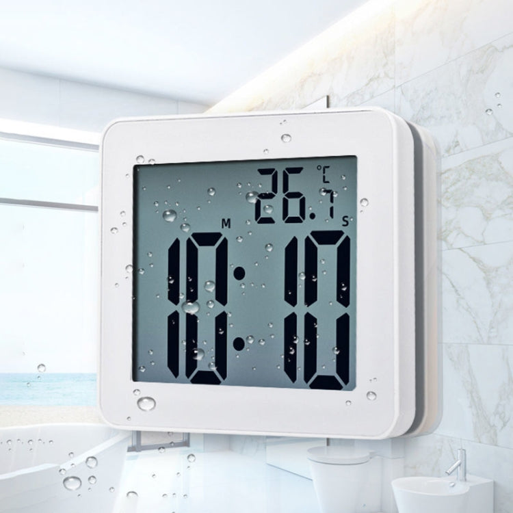 Waterproof Wall Clock LCD Bathroom Clock Kitchen Electronic Alarm Clock - Wall Clock by PMc TechLife | Online Shopping South Africa | PMc TechLife | Buy Now Pay Later Mobicred