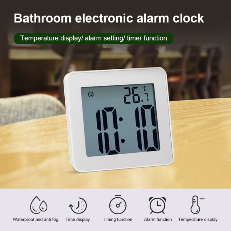 Waterproof Wall Clock LCD Bathroom Clock Kitchen Electronic Alarm Clock - Wall Clock by PMc TechLife | Online Shopping South Africa | PMc TechLife | Buy Now Pay Later Mobicred