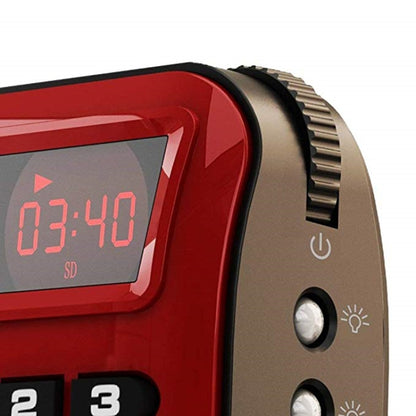 Rolton W405 Portable Mini FM Radio TF Card USB Receiver Music Player with LED Display(Red) - Radio Player by Rolton | Online Shopping South Africa | PMC Jewellery | Buy Now Pay Later Mobicred