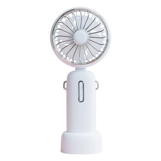 WT-F40 Household Outdoor Handheld Flip Fan Portable USB Retro Folding Desktop Fan(Pearl White) - Electric Fans by PMC Jewellery | Online Shopping South Africa | PMC Jewellery | Buy Now Pay Later Mobicred