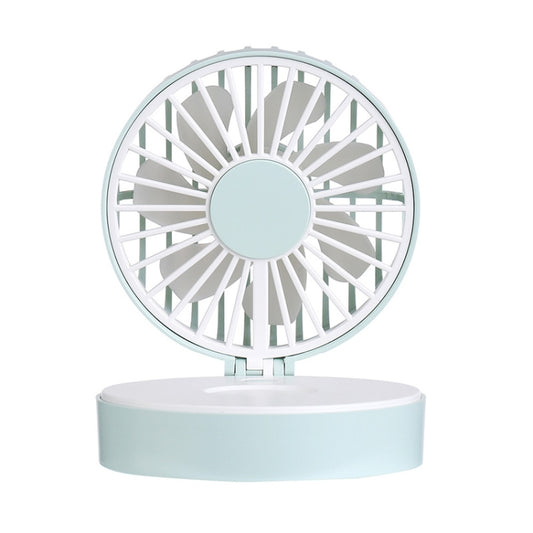 USB Mini Handheld Vanity Mirror Fan(Green) - Electric Fans by PMC Jewellery | Online Shopping South Africa | PMC Jewellery | Buy Now Pay Later Mobicred