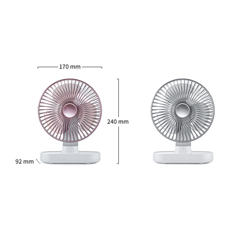 D77 Desktop Automatic Shaking hHead Fan Mute Portable Home Office Dormitory USB Fan(Rose Pink) - Electric Fans by PMC Jewellery | Online Shopping South Africa | PMC Jewellery | Buy Now Pay Later Mobicred