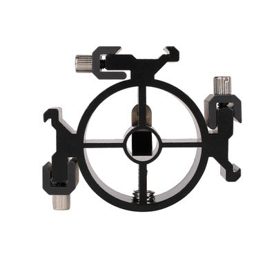 2 PCS Round Field 3 Triple Head Hot Shoe Mount Adapter Flash Holder Bracket Light Stand Holder - free shipping - PMC TechLife - Order now!