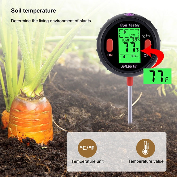 Five-In-One Soil Meter PH Humidity Temperature Photometry Detector PH Photometry Multifunctional Detector - PH & Moisture Meter by PMC TechLife | Online Shopping South Africa | PMC TechLife | Buy Now Pay Later Mobicred