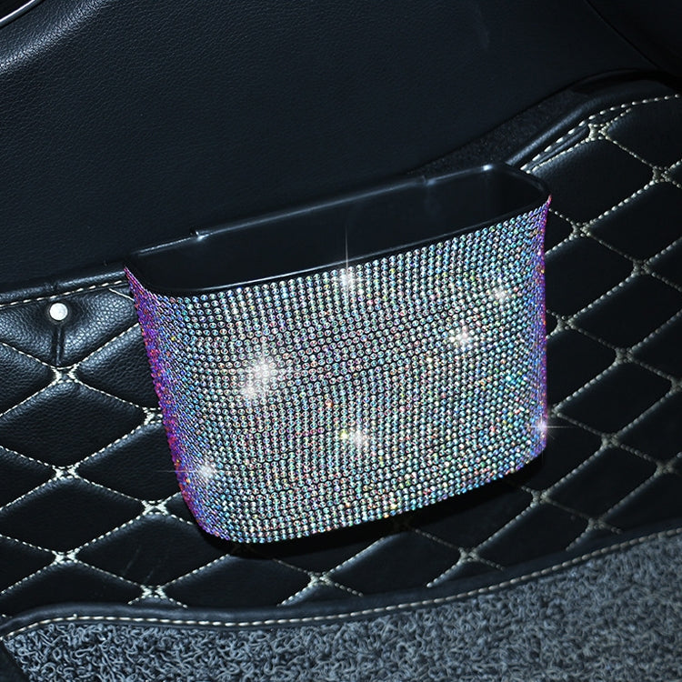 Car-Studded Trash Can Personality Car Hanging Trash Bag Multi-Function Car Storage Box(Colorful Diamonds) - Stowing Tidying by PMC TechLife | Online Shopping South Africa | PMC TechLife | Buy Now Pay Later Mobicred