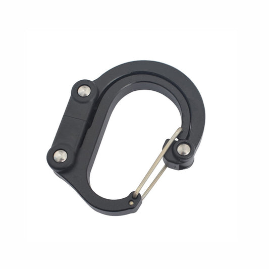 Multifunctional Carabiner Aluminum Alloy D-Type Outdoor Products Quick-Hanging Buckle(Black) - Hooks by PMC Jewellery | Online Shopping South Africa | PMC Jewellery | Buy Now Pay Later Mobicred