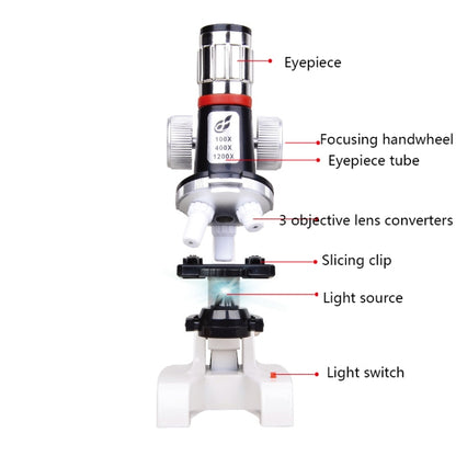 2171 Child STEM Science And Education Puzzle 1200 Ballic Biomedi Toy Student Experimental Equipment(Alloy microscope) - Digital Microscope by PMC Jewellery | Online Shopping South Africa | PMC Jewellery | Buy Now Pay Later Mobicred