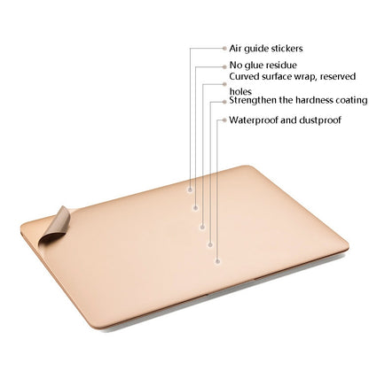 JRC Laptop Film Computer Top Shell Body Protection Sticker For MacBook Pro Retina 15.4 inch A1398(Champagne Gold) - Protector Sticker by JRC | Online Shopping South Africa | PMC Jewellery | Buy Now Pay Later Mobicred