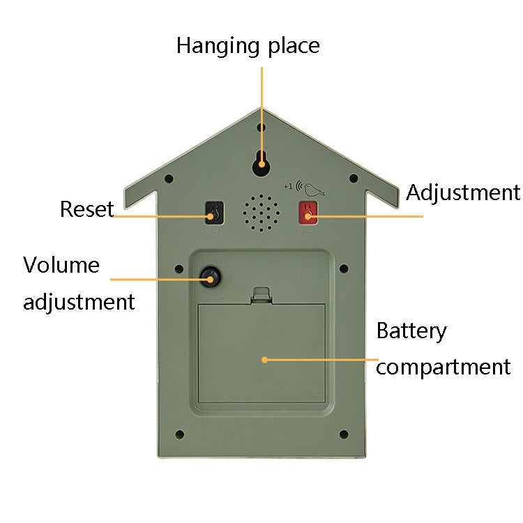 T60 Cuckoo Clock The Bird Reports On The Hour Clock, Colour: White - Novelty Clock by PMC TechLife | Online Shopping South Africa | PMC TechLife