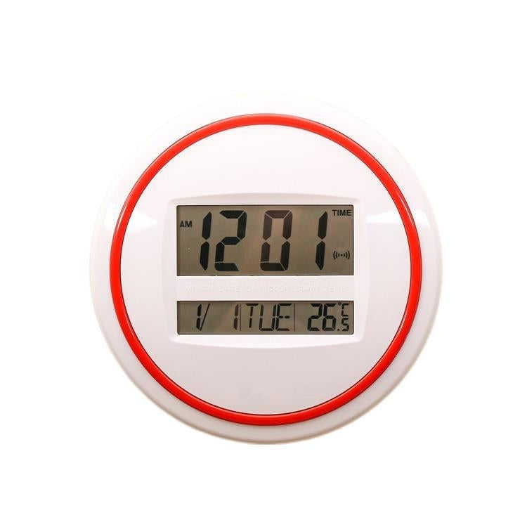 3883 Electronic Mute Wall Clock Electronic Living Room Wall Clock(White) - free shipping - PMc TechLife - Order now!