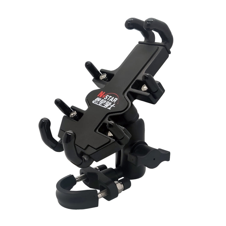 N-STAR NJN001 Motorcycle Bicycle Compatible Mobile Phone Bracket Aluminum Accessories Riding Equipment(With T Head) - Holders by N-STAR | Online Shopping South Africa | PMC Jewellery | Buy Now Pay Later Mobicred