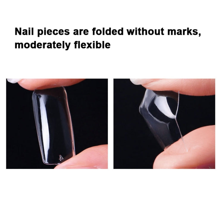 Nail Art Patch Ultra-Thin Seamless Finished Finished Removable Extended Fake Nail Patch(Half-posted Transparent) - Nail Stickers by PMC Jewellery | Online Shopping South Africa | PMC Jewellery | Buy Now Pay Later Mobicred