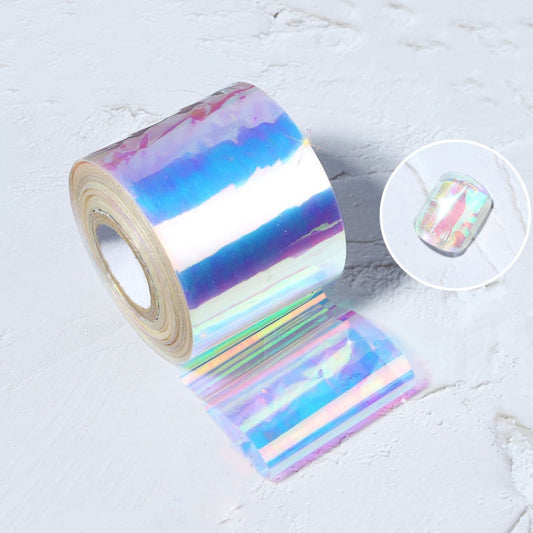 Ice Cube Nail Art Accessories Nail Art Aurora Colorful Cellophane, Specification type: 5cm x 100M (05) - Nail Stickers by PMC Jewellery | Online Shopping South Africa | PMC Jewellery | Buy Now Pay Later Mobicred