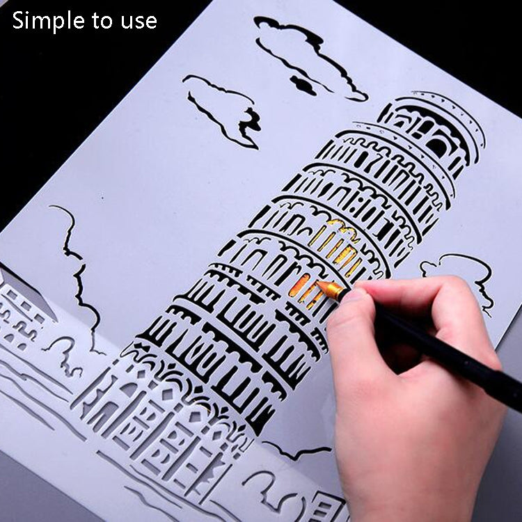 1 Paris Tower Construction Series Painting Template Theme City A4 Label Template - Art Supplies by PMC TechLife | Online Shopping South Africa | PMC TechLife | Buy Now Pay Later Mobicred