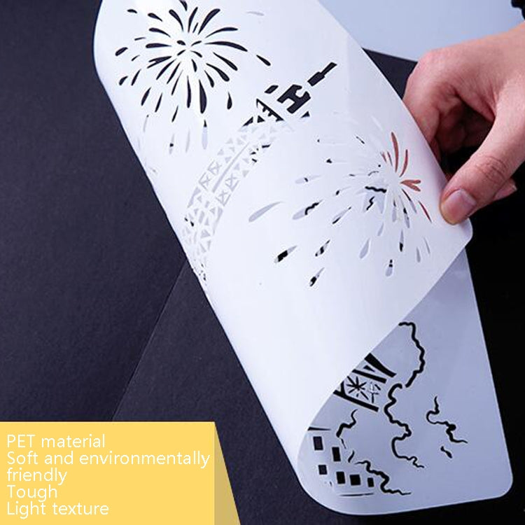 8 Five-storied Pagoda Construction Series Painting Template Theme City A4 Label Template - Art Supplies by PMC TechLife | Online Shopping South Africa | PMC TechLife | Buy Now Pay Later Mobicred