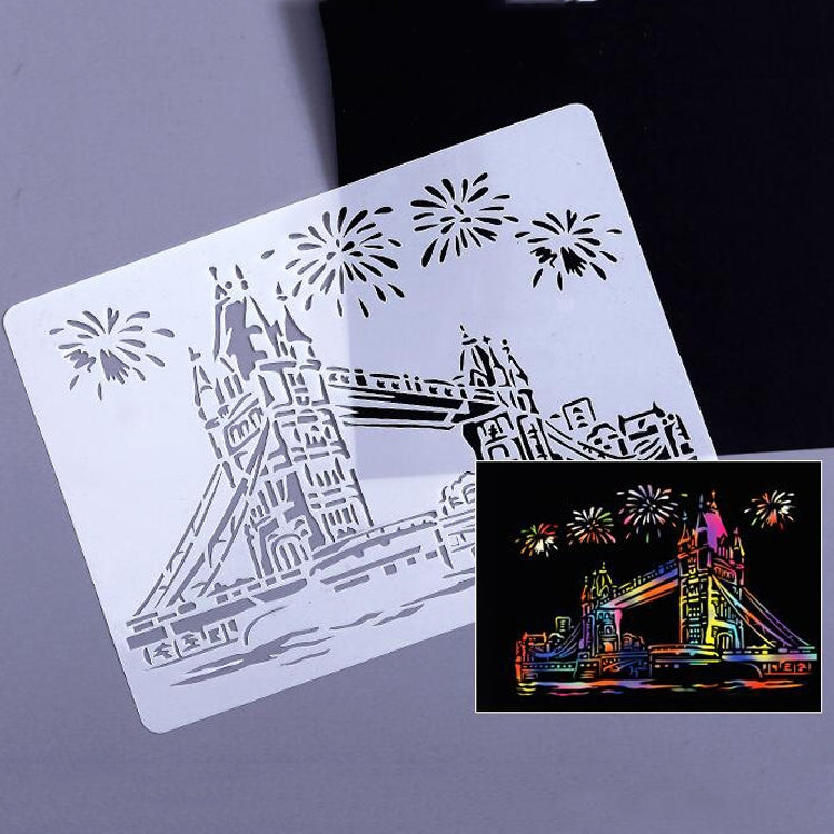 8 Five-storied Pagoda Construction Series Painting Template Theme City A4 Label Template - Art Supplies by PMC TechLife | Online Shopping South Africa | PMC TechLife | Buy Now Pay Later Mobicred